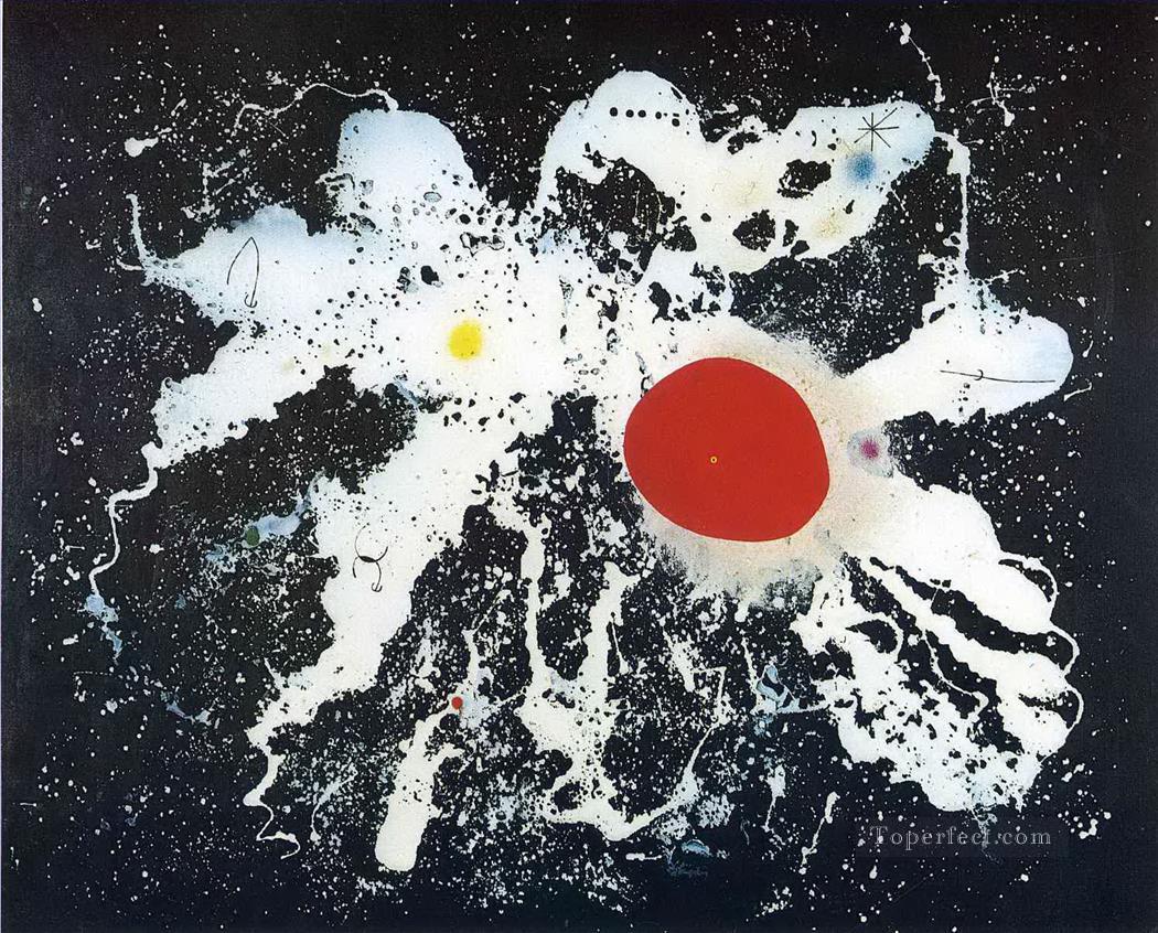 El disco rojo Joan Miró Pintura al óleo